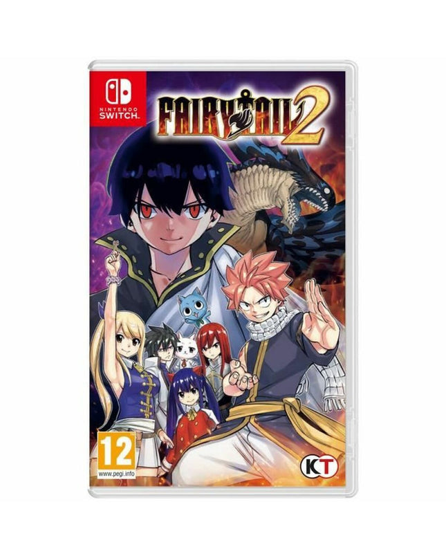 Koei Tecmo Fairy Tail 2 Switch videogame for Elektronica Plug & Play console, featuring colorful game artwork on the cover.