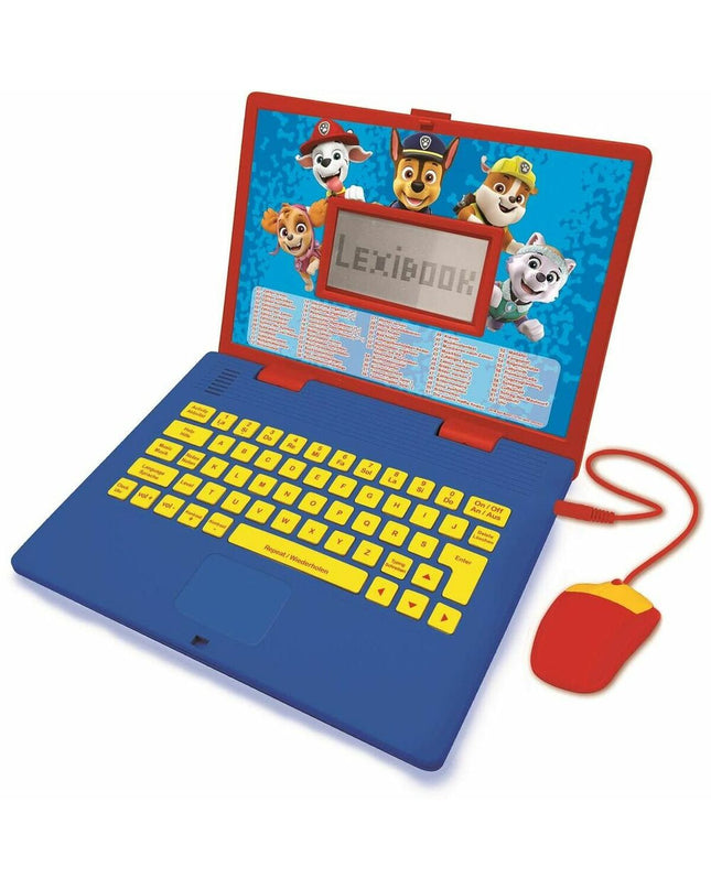 Lexibook Paw Patrol electronic toy laptop measuring 24x18x3 cm with colorful buttons and Paw Patrol themed design.