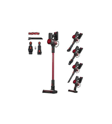 Taurus CROSSBACK Dazzl steel vacuum cleaner for home cleaning, showing its sleek design and handle with dirt collection area.