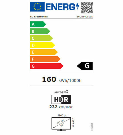 LG 86-inch 4K Ultra HD LCD Smart TV showcasing a sleek black screen and slim bezel for home entertainment.