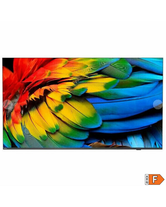 Philips 65-inch 4K Ultra HD Smart TV with sleek screen and thin bezels, ideal for home entertainment and video streaming.