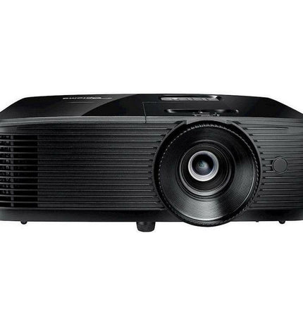 Optoma H190X WXGA projector displaying a bright, clear image with 3900 lumens, ideal for home theater and electronic entertainment.