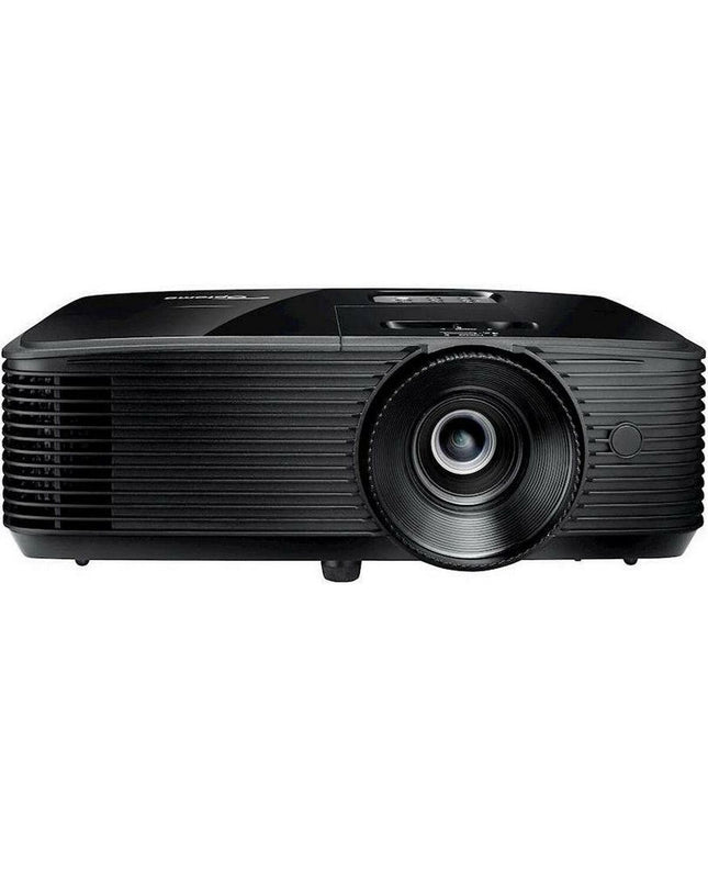 Optoma H190X WXGA projector displaying a bright, clear image with 3900 lumens, ideal for home theater and electronic entertainment.