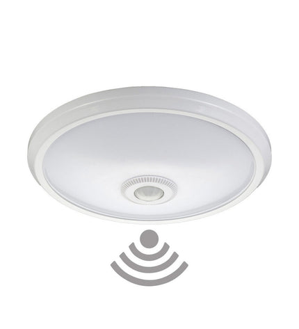 EDM 32507 outdoor ceiling light fixture in white polymeer with 50W E27 bulb, suitable for garden decoration.