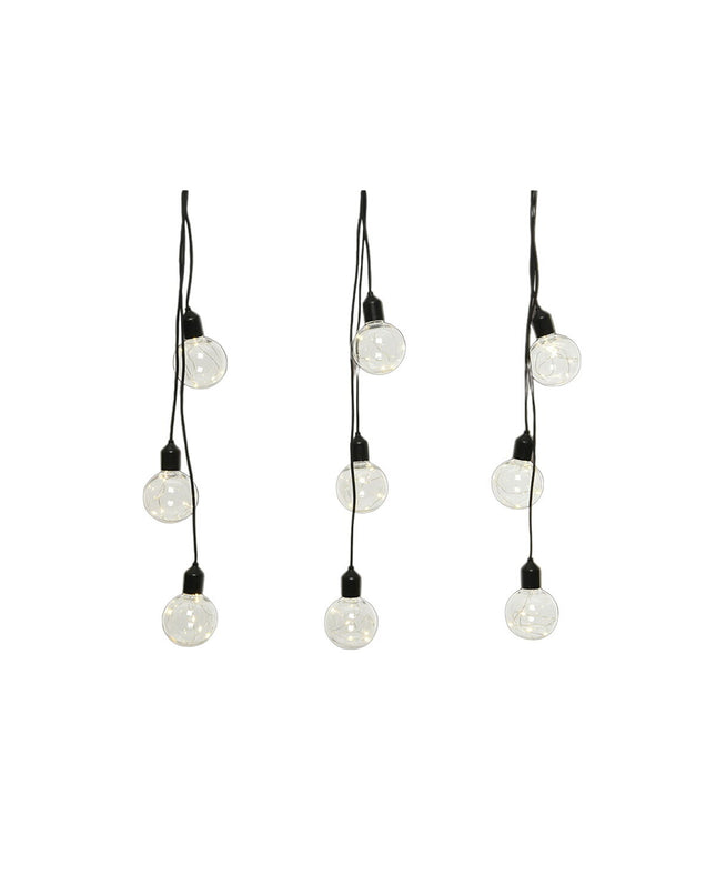 Lumineo 3m LED light garland for outdoor garden decoration, featuring warm white LED bulbs on a flexible string.