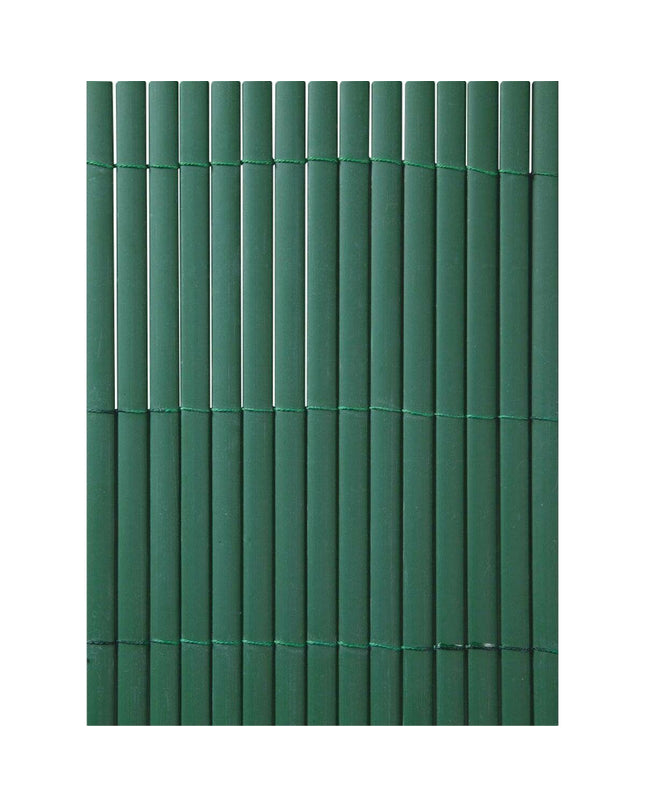 Green PVC oval garden fencing panel by Nortene, 1x3 meters, outdoor decorative plastic fence for garden boundaries.