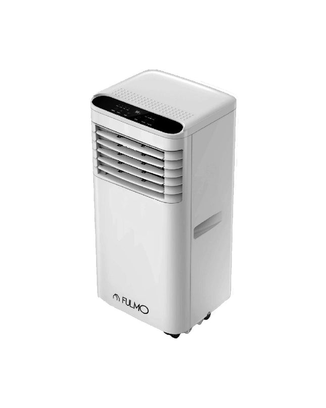 Fulmo ECO R290 portable air conditioner in white, 1000W, ideal for home cooling, compact design, and easy to move.