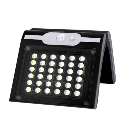 EDM Wandlamp EDM 31847 Zwart outdoor garden wall light with motion sensor, 2W, 220lm, 6500K cool white, outdoor decor lighting