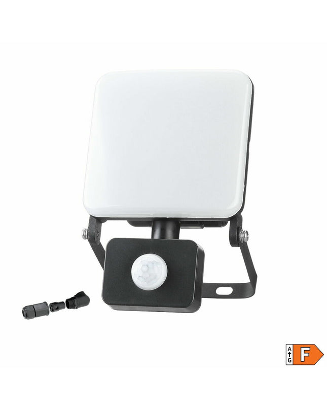 EDM Bouwlamp EDM 70422 frameless black outdoor garden light with 50W LED, 4100 lumens, 6000K color temperature.