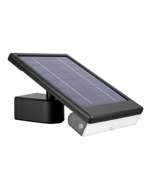 Black EDM Wandlamp EDM 31854 outdoor LED garden light with 6W power and 720 lumens, 6500K color temperature, for outdoor decor.