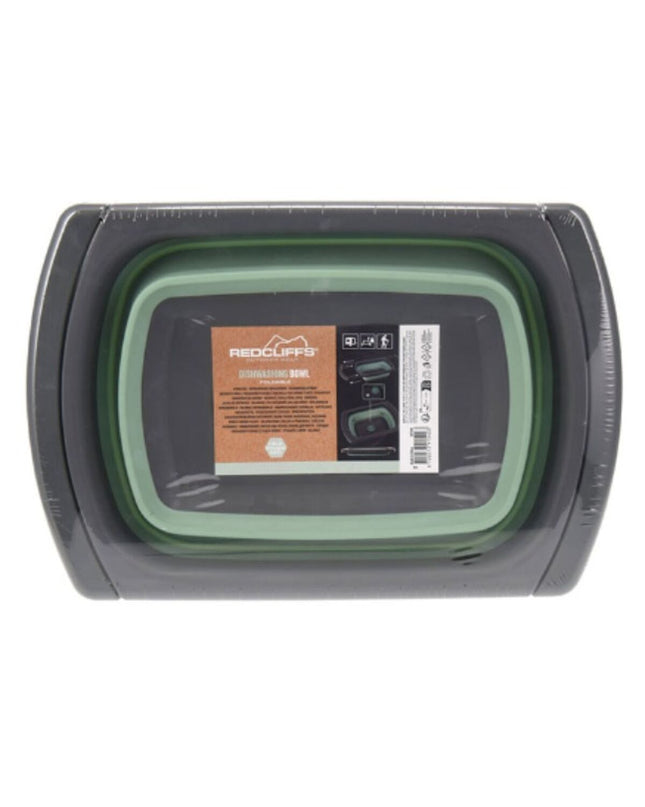 Redcliffs foldable camping sink for outdoor use, featuring a compact design suitable for camping and hiking activities.