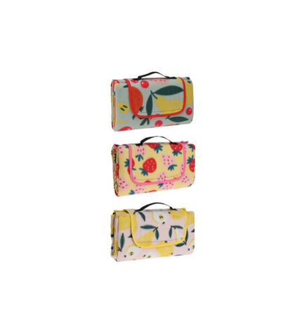 BigBuy Outdoor picnic blanket in 130x150 cm, suitable for outdoor activities like camping and hiking, with colorful fabric design.