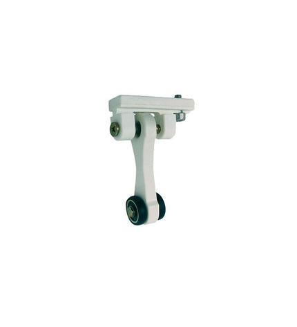 Micel TLD21 nylon pergola pulley with white finish, 65x18.5x90 mm, outdoor garden decor and pergola accessory.