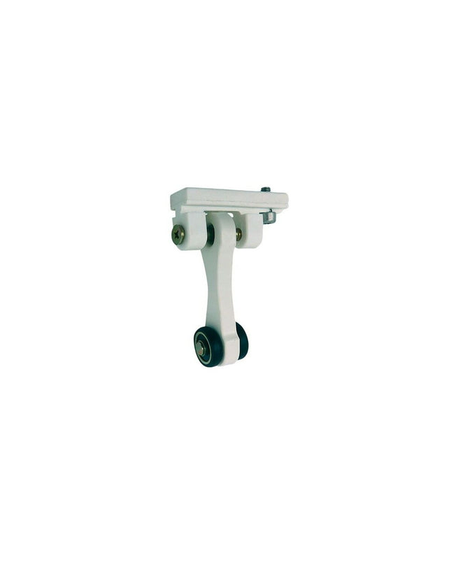 Micel TLD21 nylon pergola pulley with white finish, 65x18.5x90 mm, outdoor garden decor and pergola accessory.