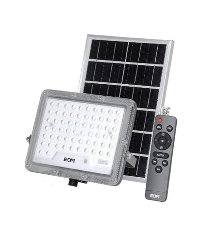 EDM Bouwlamp EDM 31856 Slim Grijs 50W outdoor garden light with 600 lumens and 6500K color temperature, suitable for exterior decoration.