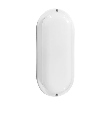 EDM Wandlamp EDM 32449 outdoor plastic garden light with motion and light sensors, oval shape, 18W, 1820 lumens, 6400K.