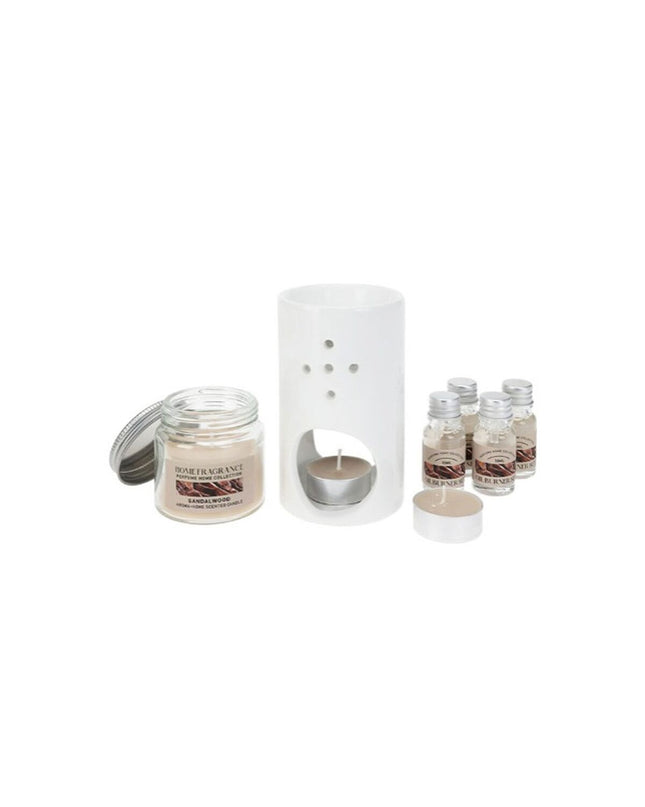 Lifetime essentiële olie brander for huis en koken, elegant huisdecoratie met een keramische stijl en warme uitstraling