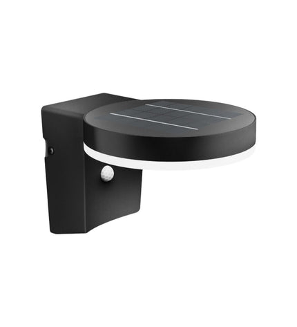 Philips outdoor garden wall lamp with 1.3W, 250 lumens, circular design, 3000K warm light for exterior decor.