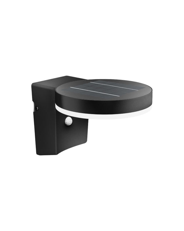 Philips outdoor garden wall lamp with 1.3W, 250 lumens, circular design, 3000K warm light for exterior decor.