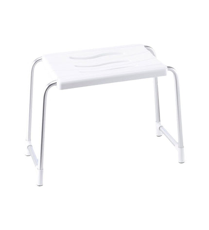 White Lifetime Kruk Lifetime bathroom mat with 50x24 cm size, soft fabric, and non-slip backing for comfort and safety.