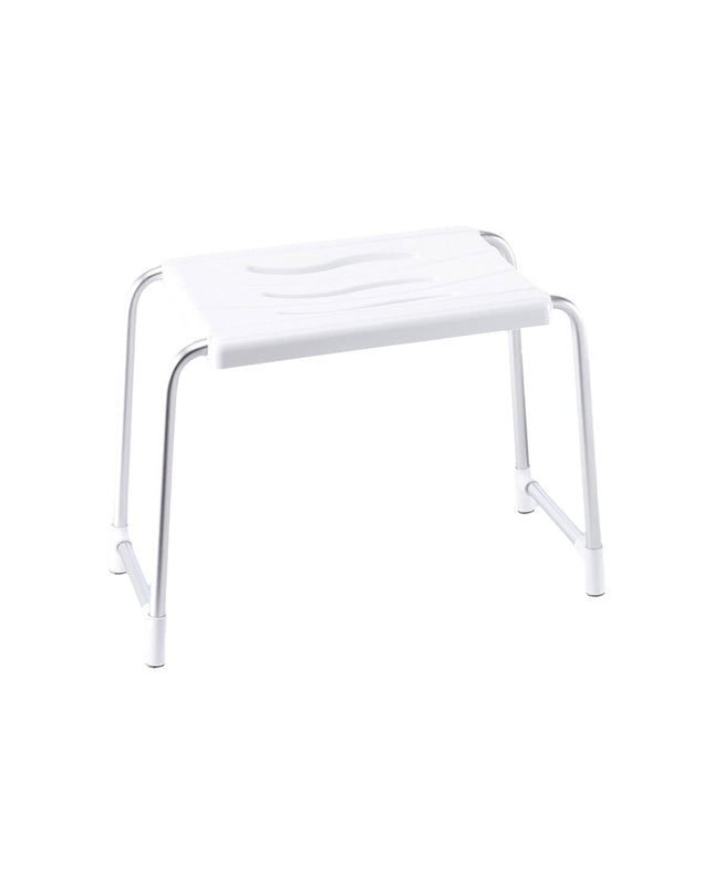 White Lifetime Kruk Lifetime bathroom mat with 50x24 cm size, soft fabric, and non-slip backing for comfort and safety.