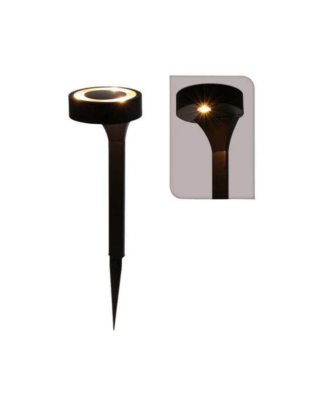 Black plastic garden marker from IPAE Progarden, outdoor garden decoration with a sleek, durable design for outdoor plant labeling.