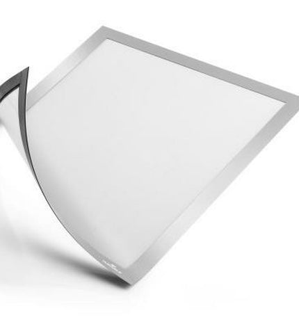 Durable silver magnetic photo frame for home decor, featuring a sleek design and secure magnetic closure.