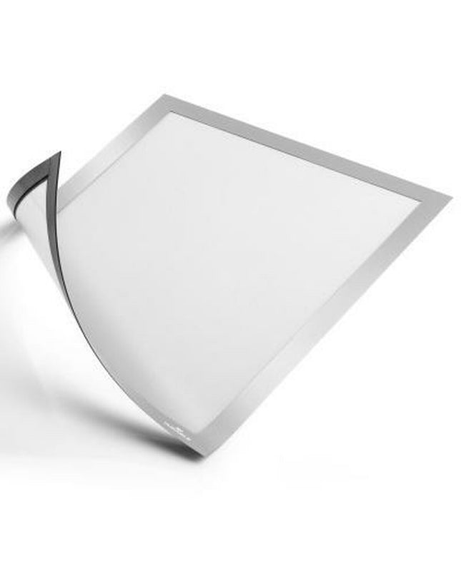 Durable silver magnetic photo frame for home decor, featuring a sleek design and secure magnetic closure.