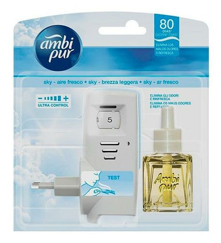 Ambi Pur elektrische luchtverfrisser met fris geur en 21 ml navullingen, huisdecoratie voor frisse lucht in huis