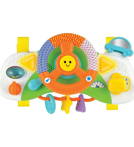 Set of four Winfun baby stroller steering wheels, 27.5 x 15.5 x 7.5 cm, toy accessories for young children.
