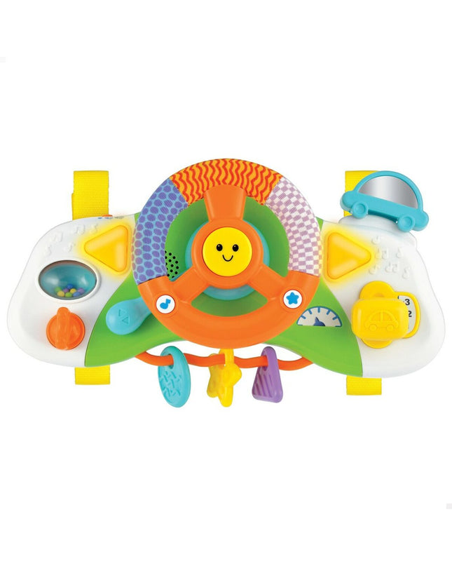 Set of four Winfun baby stroller steering wheels, 27.5 x 15.5 x 7.5 cm, toy accessories for young children.
