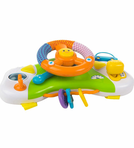 Set of four Winfun baby stroller steering wheels, 27.5 x 15.5 x 7.5 cm, toy accessories for young children.