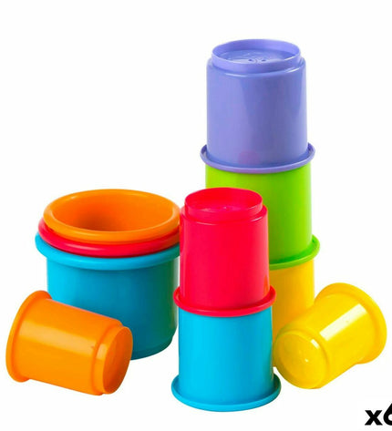 PlayGo baby agility play set with 10 colorful wooden pieces, measuring 7x27x7 cm, designed for young children’s developmental play.