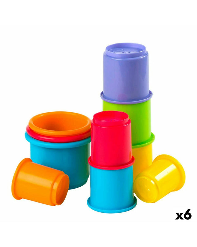 PlayGo baby agility play set with 10 colorful wooden pieces, measuring 7x27x7 cm, designed for young children’s developmental play.