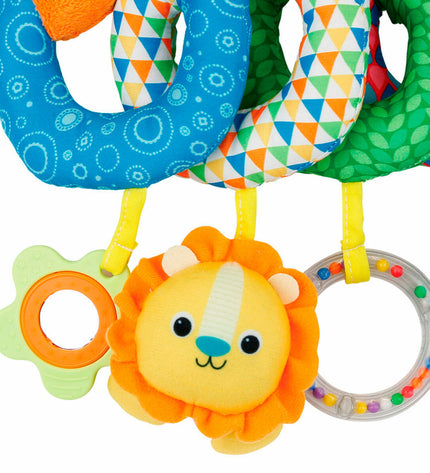Set of six Winfun baby rattles, 20x20x9 cm, colorful toys for young children, perfect for sensory development and play.