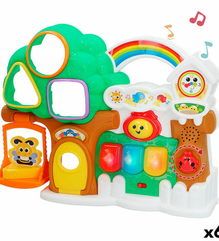 Set of six Winfun interactive baby toys shaped like a house, designed for young children, measuring 32x24.5x7 cm each.