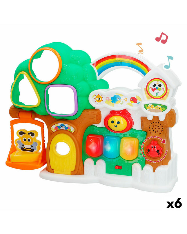 Set of six Winfun interactive baby toys shaped like a house, designed for young children, measuring 32x24.5x7 cm each.