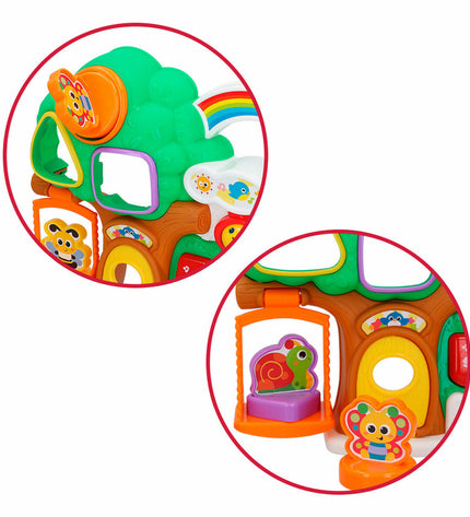 Set of six Winfun interactive baby toys shaped like a house, measuring 32x24.5x7 cm, designed for young children.