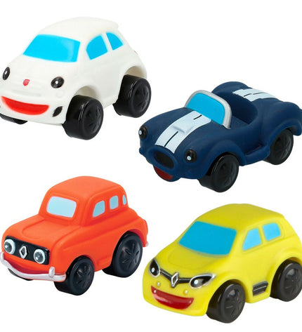 Set of six Motor Town toy vehicles, colorful cars and trucks from the toy and games vehicle collection.
