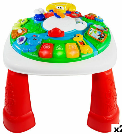Two Winfun activity centers for babies, measuring 47x41x47 cm, featuring colorful toys and interactive elements for young children.