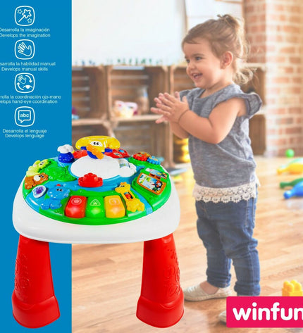Winfun activity centers for babies, set of 2, measuring 47x41x47 cm, designed for young children’s play and development.