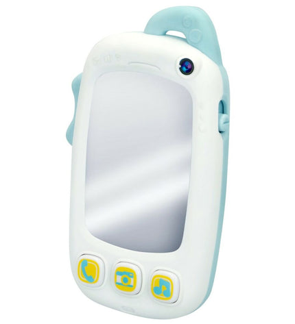 Set of six Winfun white baby toy telephones, each measuring 9x15.5x3.8 cm, designed for young children’s play.