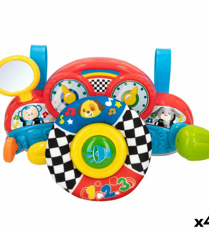 Set of four Winfun baby stroller steering wheels, 29x17x10.5 cm, toy accessories for young children.