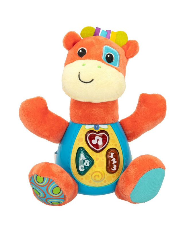 Set of six Winfun giraffe plush toys with sound, soft toy size approximately 18x19x8.5 cm, perfect for children.