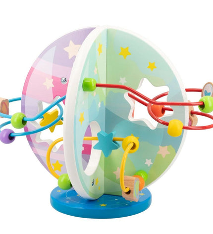 Woomax activiteitsencentrum voor baby's, set van 2 kleurrijke speelgoedstukken, 25,5 x 20,5 x 20 cm, geschikt voor jonge kinderen