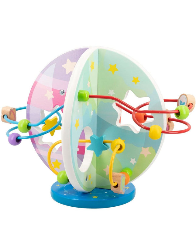 Woomax activiteitsencentrum voor baby's, set van 2 kleurrijke speelgoedstukken, 25,5 x 20,5 x 20 cm, geschikt voor jonge kinderen