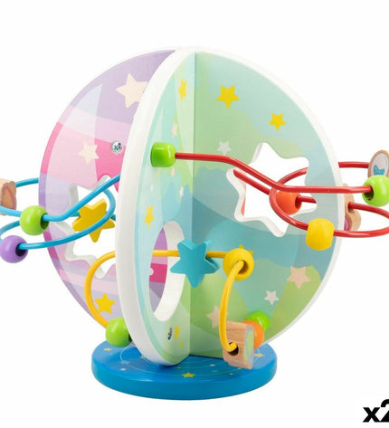 Woomax activitiy centers for babies, two colorful play centers measuring 25.5x20.5x20 cm, designed for young children’s play.