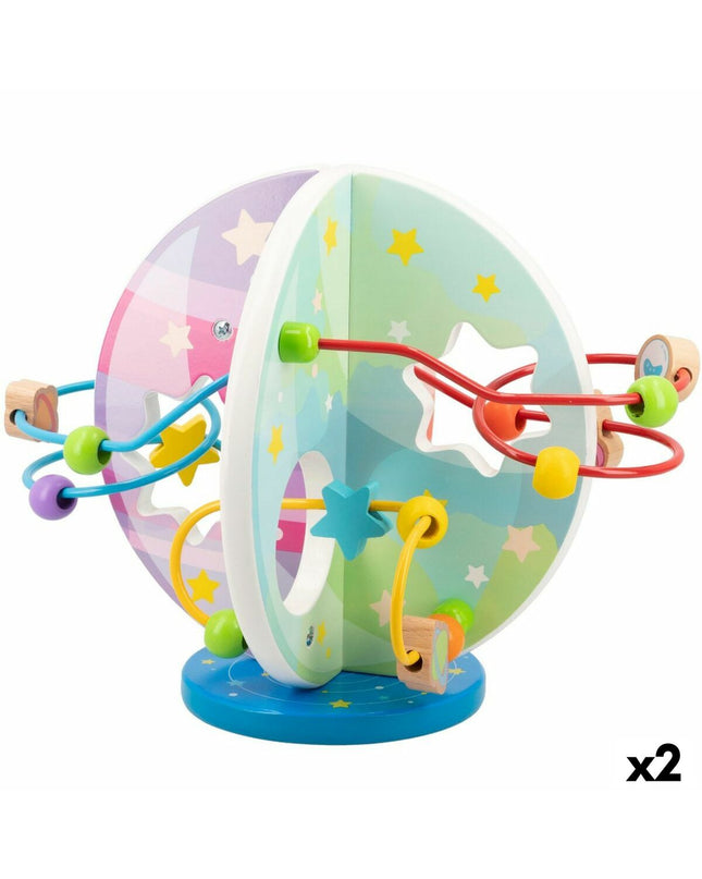 Woomax activitiy centers for babies, two colorful play centers measuring 25.5x20.5x20 cm, designed for young children’s play.