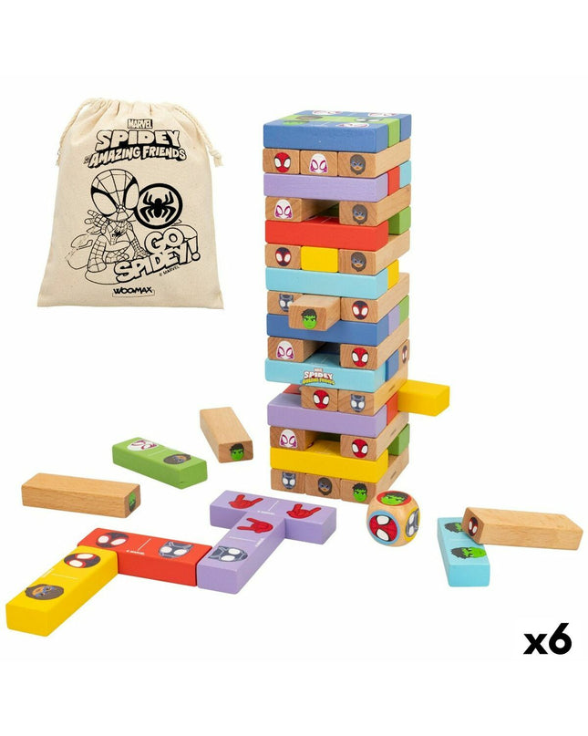 Spidey Bouwspel Spidey 52 onderdelen, speelgoed en games, showing colorful building pieces on a white background.