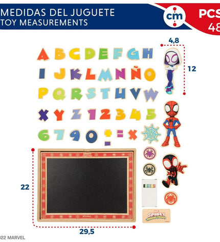 Six Spider-Man magnetic boards for creative play, featuring colorful Spider-Man-themed game pieces and artwork.